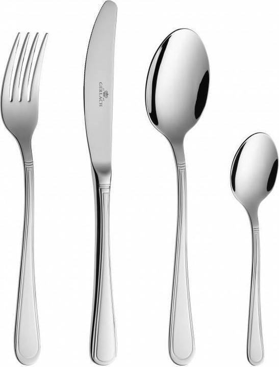 Image du produit Gerlach Set de couverts Antica brillant, acier inoxydable, argent, 30 x 27 x 5 cm, 24 unités (24 pièce(s), Set de couverts)