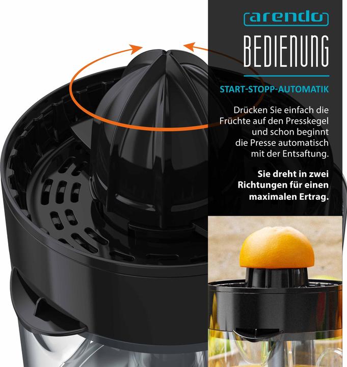 Produktbild Arendo Zitronenpresse Orangenpresse Limettenpresse Entsafter