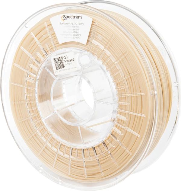 Actual product image Filament PETG FR V0 Natural 0.75kg 1.75mm (PETG, 1.75 mm, 750 g)