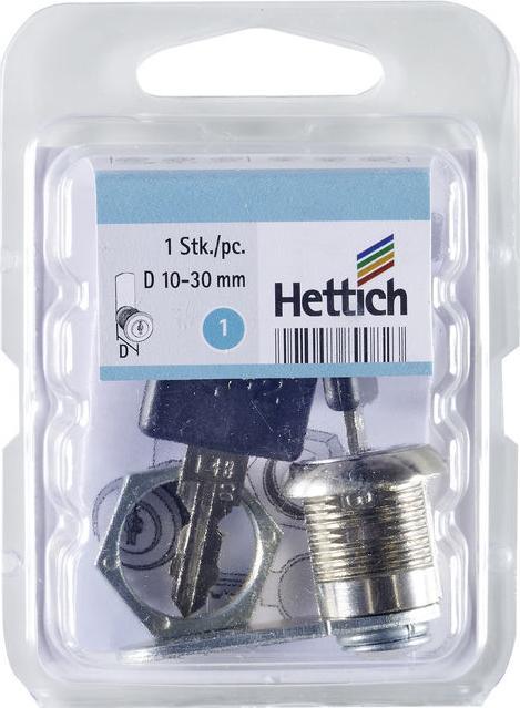 Produktbild Hettich Zylinderhebelschloss, vernickelt