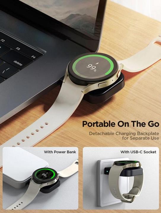 Image du produit Joyroom Chargeur sans fil JR-WQW02 pour montres intelligentes Samsung Galaxy Watch - noir