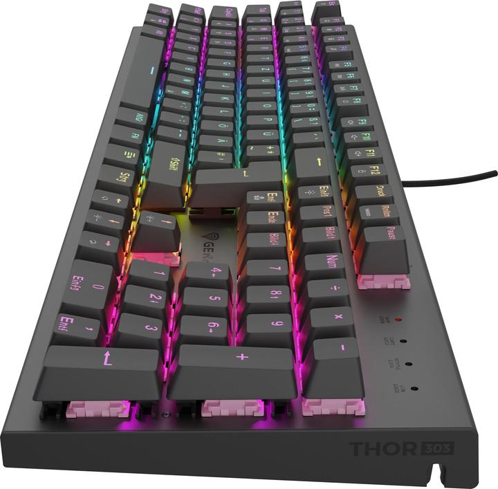 Produktbild Genesis Gaming Tastatur THOR 303 silent kabelgeb. DE (DE, Kabelgebunden)