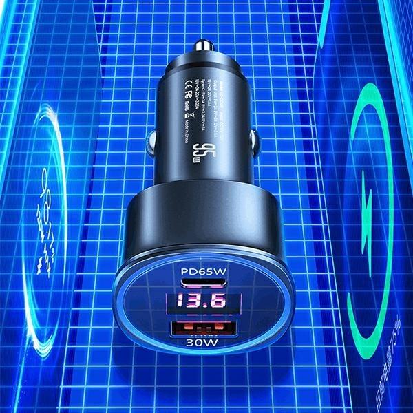 Produktbild Usams Lader laden. allein. 1xUSB + 1xUSB-C C26 95W (nur Kopf) Schnellladung schwarz