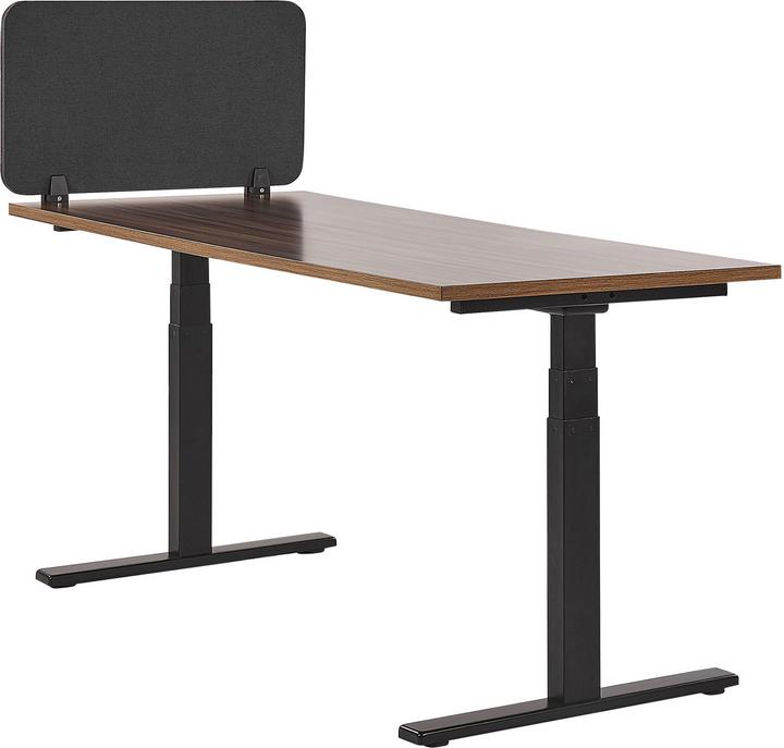 Actual product image Beliani Desk divider dark grey 80 x 40 cm WALLY (80 x 40 cm)