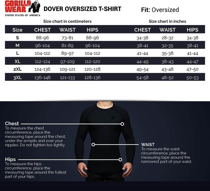 Immagine prodotto Gorilla Wear Maglietta Dover Oversize Beige (XL)
