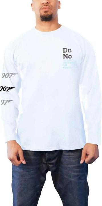 James Bond Unisex Adult Dr No Cotton Long-Sleeved T-Shirt