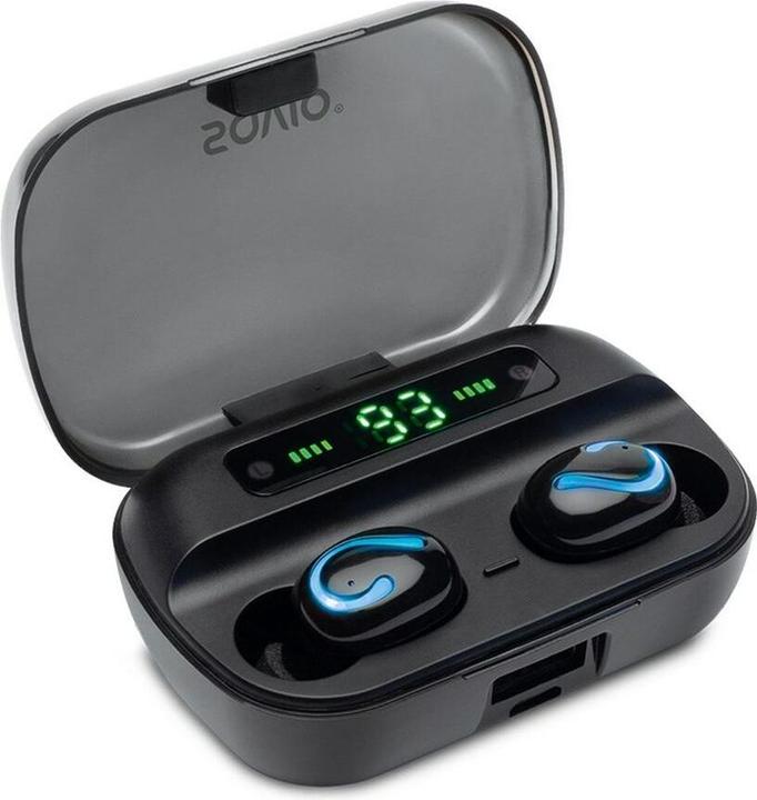 Produktbild Savio TWS-06 Bluetooth 5.0 + EDR Kopfhörer & Headset im Ohr Schwarz (120 h, Kabellos)
