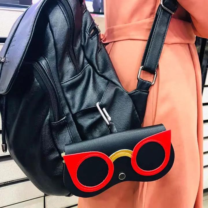 Immagine prodotto Only-Bags.Store Cartoon Portable Sun Eye Glasses Box PU Leder Brillenetui Sonnenbrille