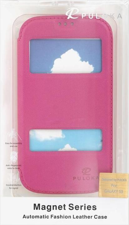 Immagine prodotto Puloka Custodia Flip per Samsung Galaxy S3 rosa (Samsung Galaxy S III, Samsung Galaxy S III I9300)