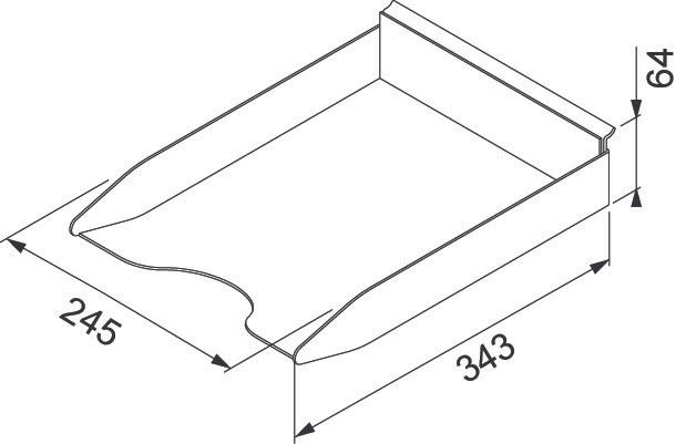Actual product image OK-Line Tray for A4 paper Wall System (1 pcs.)