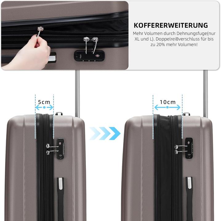 Immagine prodotto Beibye Hartschalenkoffer (77 l, M (50 - 90l))