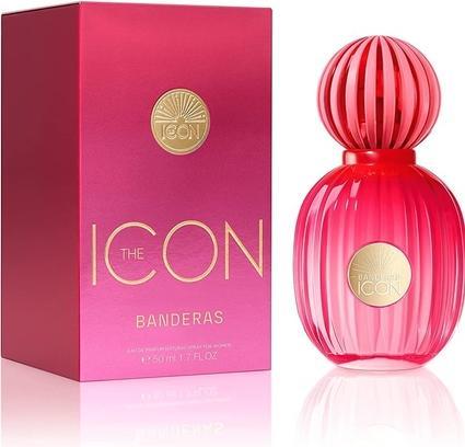 Antonio Banderas The Icon Woman Eau De Parfum für Frauen Langanhaltend Elegant Anspruchsvoll und Sens (Eau de Parfum, 50 ml)