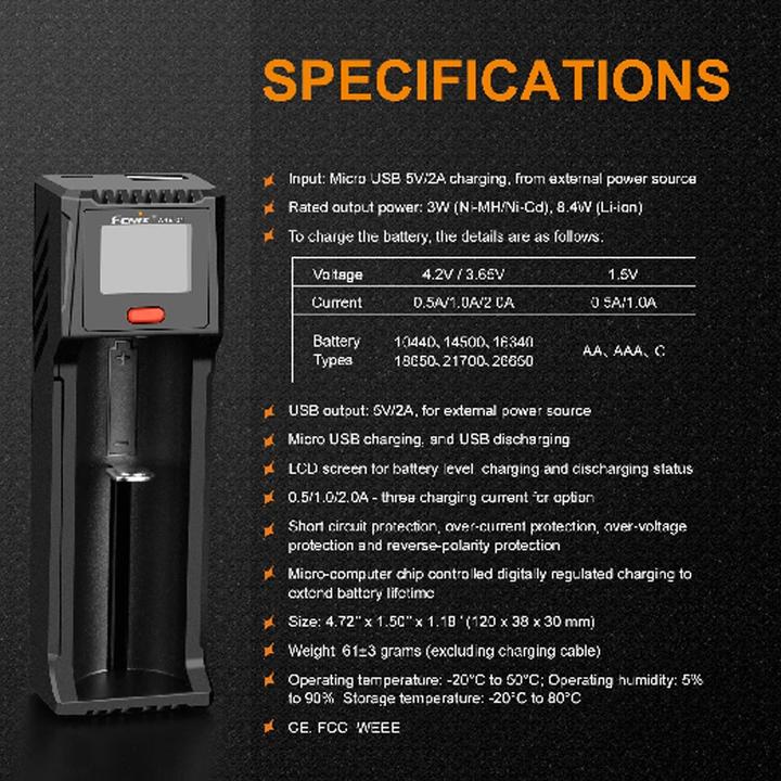 Produktbild Fenix ARE-D1 (1 Stk., Ladegerät ohne Akku)