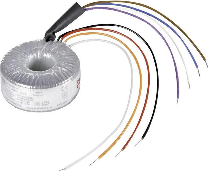 Actual product image Block Toroidal Transformer 2x12V 300VA