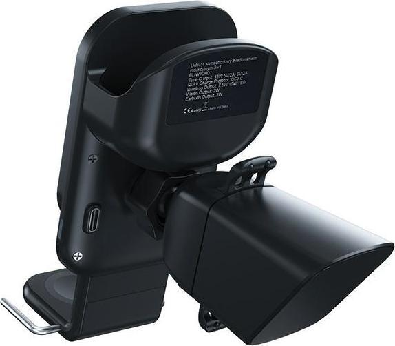 Actual product image Beline uchwyt samochodowy z ładowaniem indukcyjnym BLNWCH01 3w1 Smartphone/iWatch/Airpods