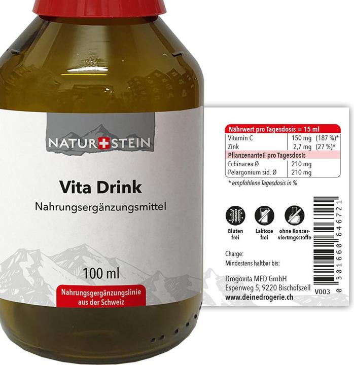 Image du produit Naturstein Boisson Vita (1 pièce(s), Sirop, 235 g)