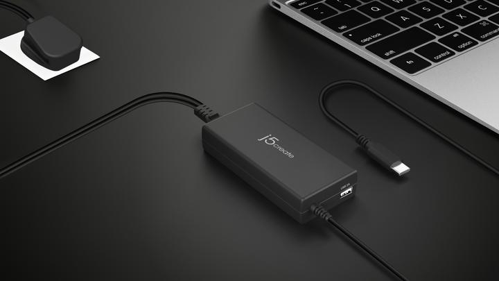 Image du produit j5Create JUP2290C 100W PD USB-C® Super Charger - EU, Black, includes 1.2 m cable, Universal, Indoor (100 W)