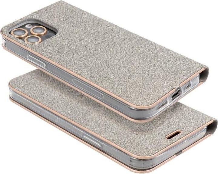 Actual product image Forcell Book case OEM LUNA Book Gold for SAMSUNG A13 5G / A04S silver (Samsung Galaxy A13 5G, Samsung Galaxy A04S)