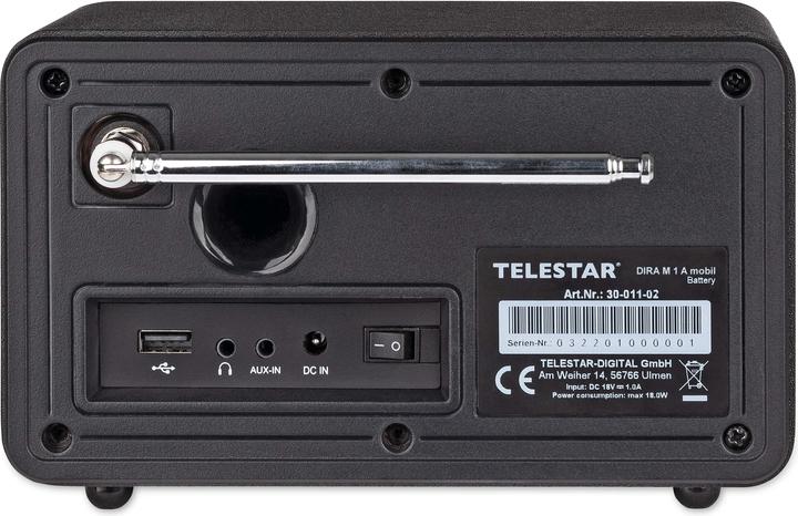 Image du produit Telestar DIRA M 1 A mobil (FM, DAB+ DAB, VHF, Webradio, Bluetooth, WiFi)