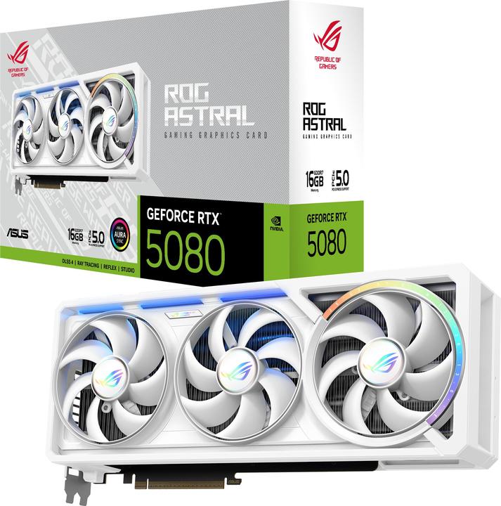 Produktbild ASUS ROG Astral GeForce RTX 5080 White (16 GB)