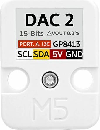 Image du produit M5Stack Convertisseur numérique-analogique DAC2 I2C Unit GP8413