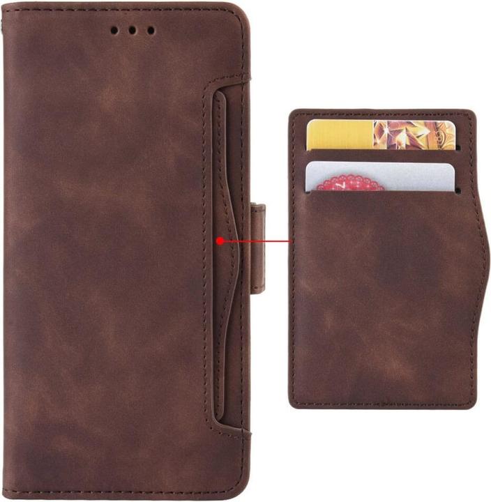 Produktbild Cover-Discount iPhone 14 Pro - Etui mit vielen Kartenfächer braun (Apple iPhone 14 Pro)
