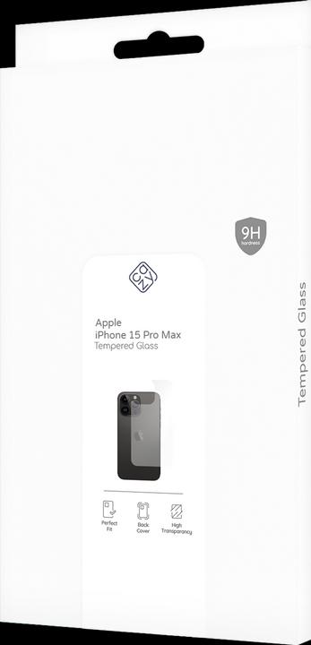 Produktbild Cazy Rückseite Glass Kompatibel mit iPhone 15 Pro Max Tempered Glass Hülle Kompatibel - Transparant (1 Stück, Apple iPhone 15 Pro Max)