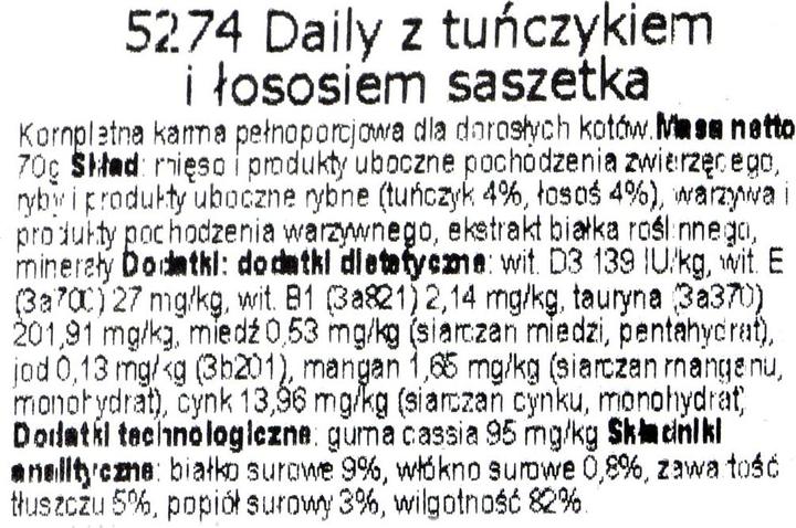 Actual product image Almo Nature Daily Menu Tuna & Salmon (Adult, 1 pcs., 70 g)