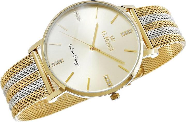 Actual product image Gino Rossi G. ROSSI - 10401B3-3D2 (zg836c) + BOX (Analogue wristwatch, 42 mm)