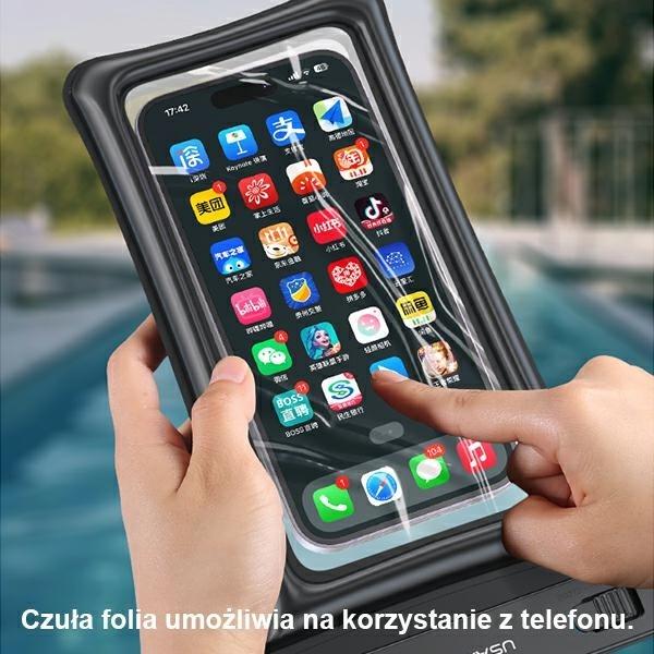 Actual product image Usams Waterproof smartphone protective cover (Universal)