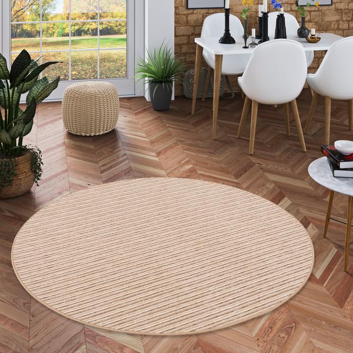 Image du produit Snapstyle Streifenberber Tapis Marta Rond (133 x 133 cm)