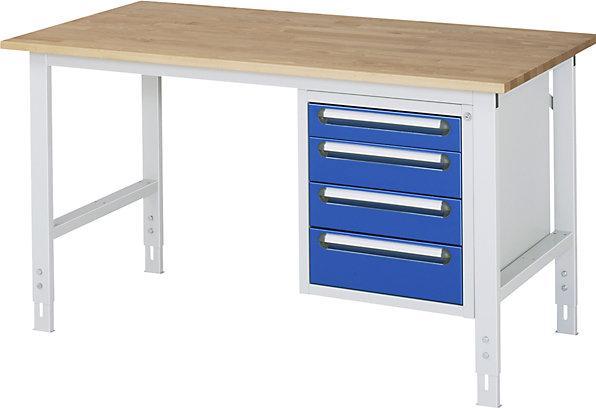 Produktbild RAU Werkbänke Arbeitstisch Tom K Modell 07 1500 x 800 mm (150 cm, 80 cm)