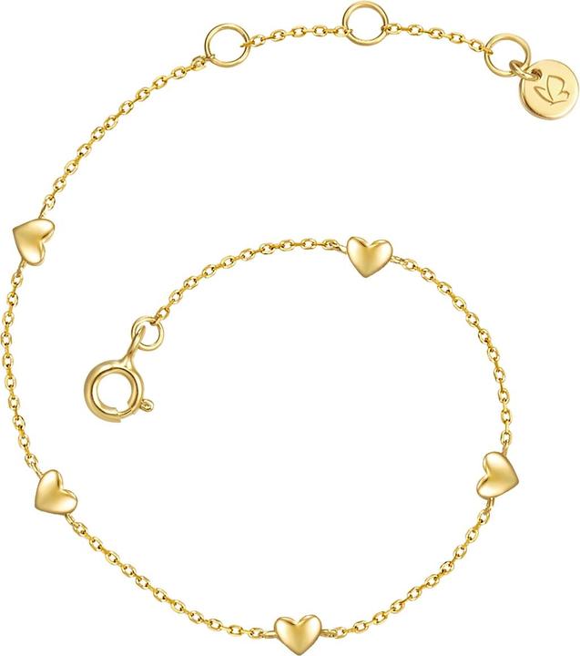 Glanzstücke München Damen Herz Sterling Silber gelbgold - 30250 (15 cm, Sterling Silber)