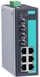 Actual product image Moxa EDS-308-MM-ST-T - Unmanaged Ethernet switch with 6 10100BaseT(X) ports, 2 100BaseFX multi-mode por