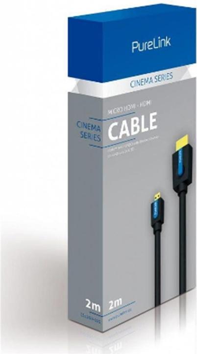 Image du produit Purelink micro HDMI (Typ D) — HDMI (Typ A) (2 m, HDMI)