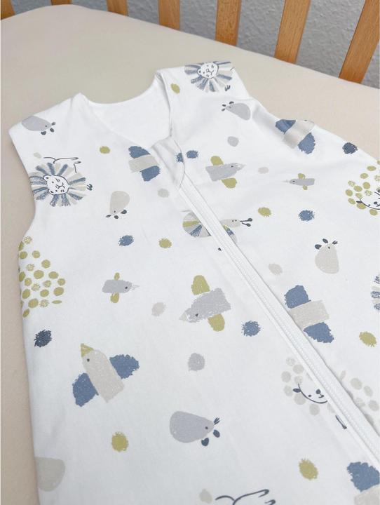 Image du produit Odenwälder Sac de couchage d'été pour bébés non matelassé Wildlife Grey Gr. 60 (60 cm, 0,5 TOG)