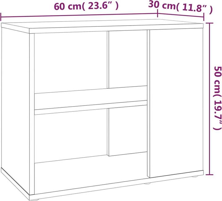 Actual product image VidaXL Atreus (60 x 30 x 50 cm)