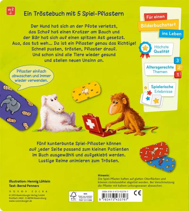Immagine prodotto Ravensburger Pusten, trösten, Pflaster drauf! (Tedesco, Bernd Penners, 2013)