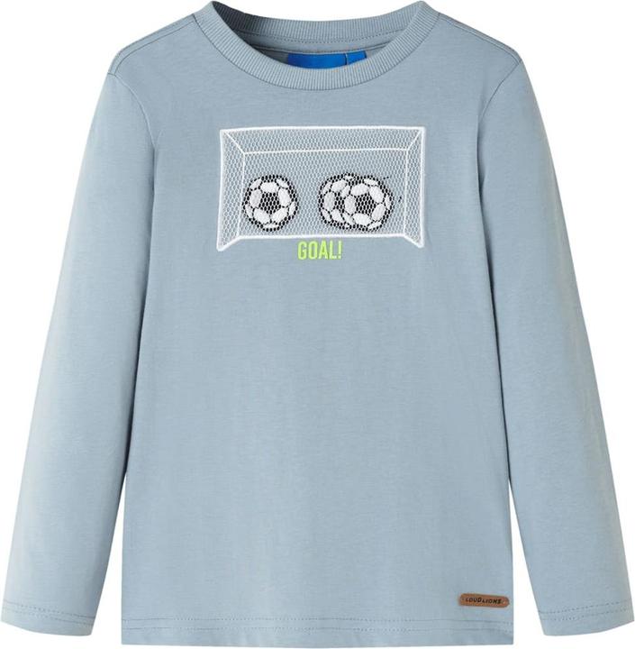Produktbild VidaXL Kinder-Langarmshirt Hellblau 140,Material: 100 (140)