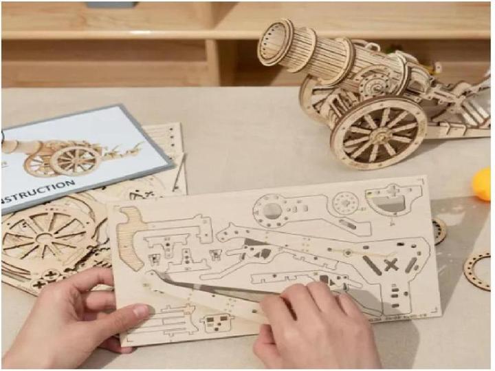 Produktbild Robotime 3D-Puzzle aus Holz - Kanone