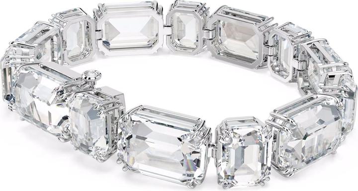 Immagine prodotto Swarovski Millenia Tennis Armband Oktagon Schliff Weiss (Metallo Swarovski)