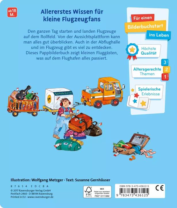 Actual product image Ravensburger My world of vehicles: At the airport (German, Susanne Gernhäuser, Wolfgang Butcher)