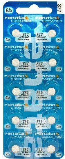 Actual product image Renata 377 / SR626SW (10 pcs., Device specific, 24 mAh)