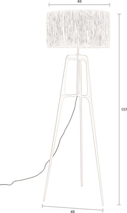Produktbild Dutchbone Afra Floor Lamp Orange (E27)