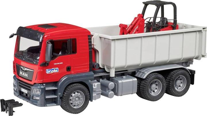 Productafbeelding Bruder MAN TGS vrachtwagen, Abrollcont., Schäffer Hoflad.