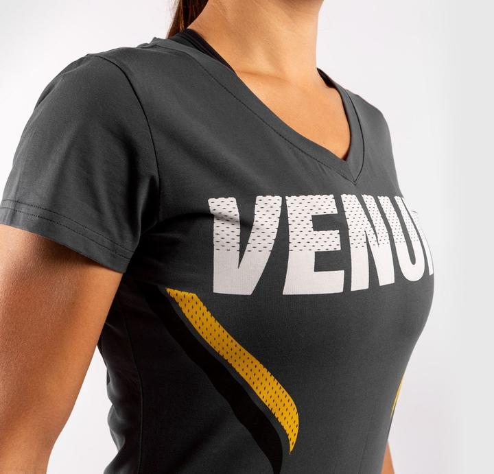 Actual product image Venum ONE FC Impact T-shirt - for women - Grey/Yellow (M)