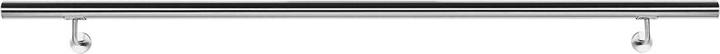 Produktbild Wiltec Handlaufset Wandhalter Handlauf 130cm Halter Treppe Haltegriff Edelstahl V2A (Edelstahl)
