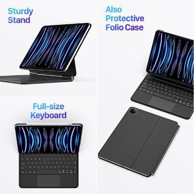 Actual product image Dux Ducis MK Series Keyboard Case (US, iPad Pro 12.9 2022 (6th Gen), iPad Pro 12.9 2021 (5th Gen), iPad Pro 12.9 2020 (4. Gen))