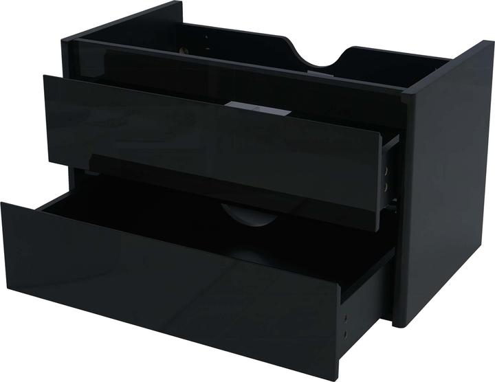 Actual product image Mendler Vanity unit, washbasin vanity unit bathroom, high gloss soft close 50x80cm