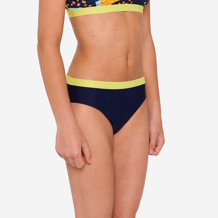 Produktbild Nabaiji Sportbikini Hose Mädchen - 100 Vega schwarz/grün (122)
